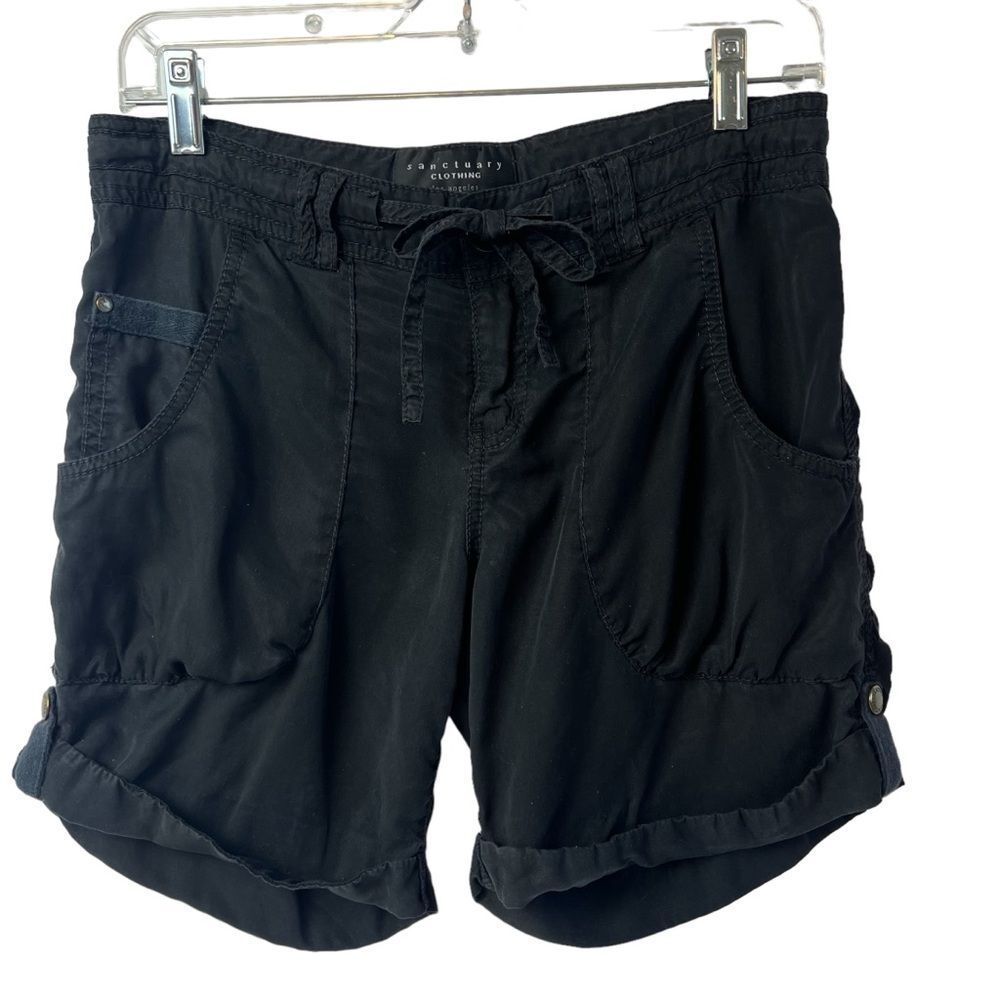 Sanctuary (Anthropology) Black Cargo Shorts Size 26